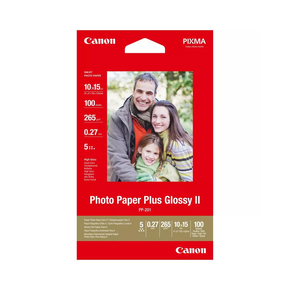 Canon Фото хартия Plus Glossy PP-201