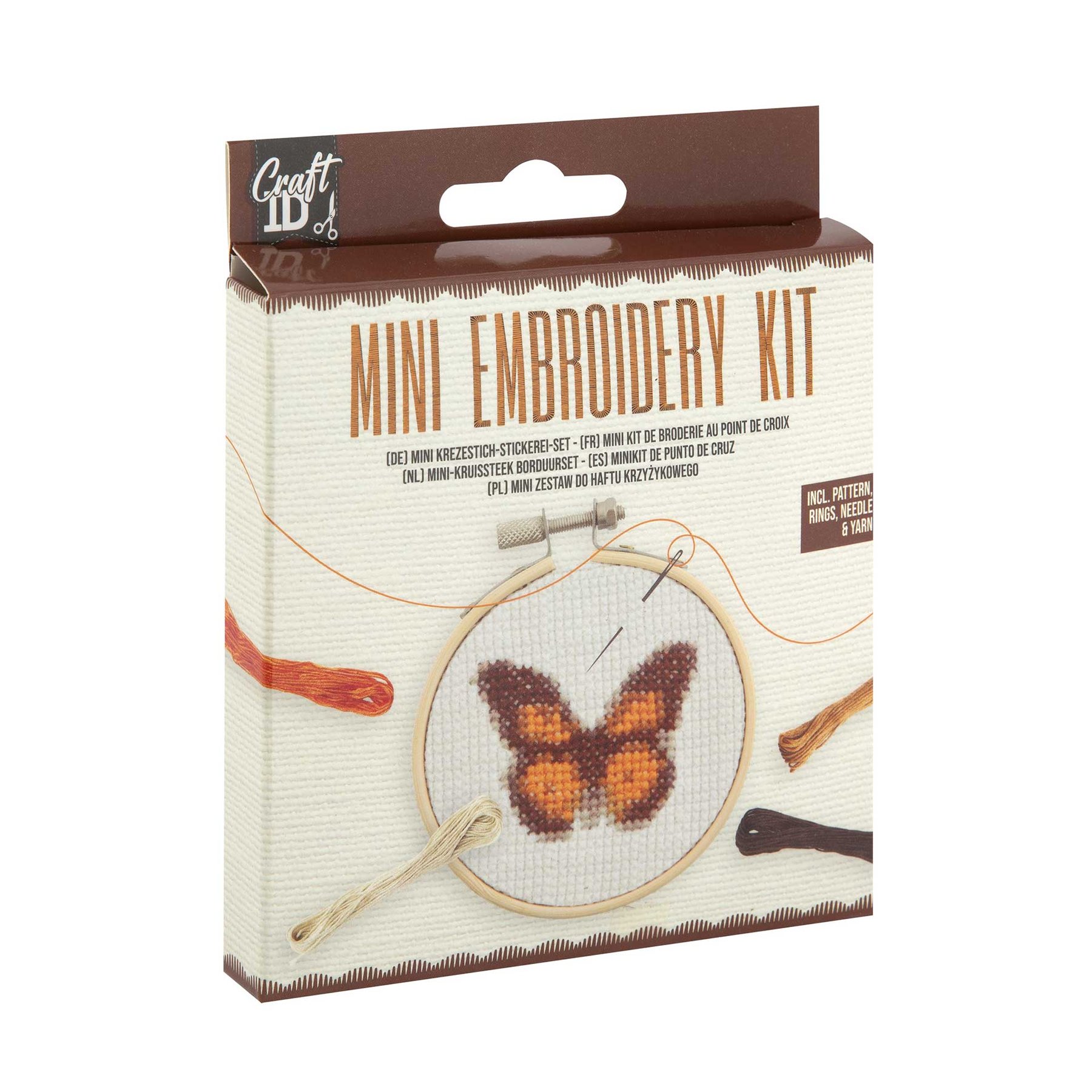 Craft ID Комплект за бродиране Пеперуда