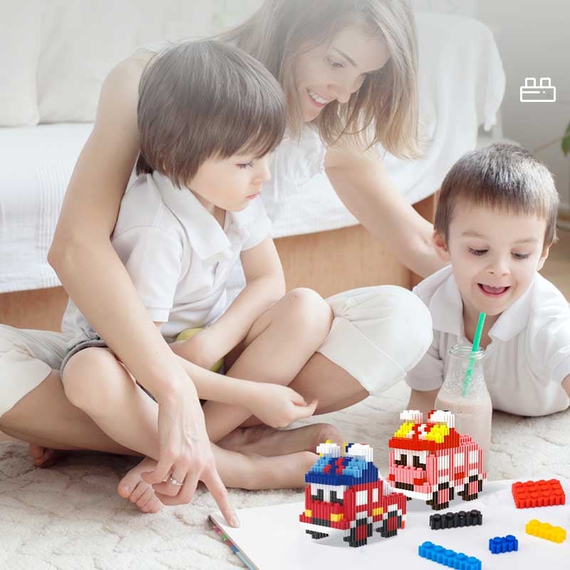 Deli Конструктор-кола Genius, 400 части, розова - Image 5