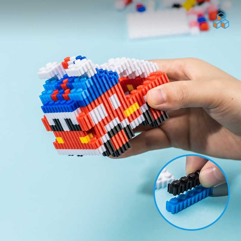 Deli Конструктор-кола Genius, 400 части, червена - Image 4