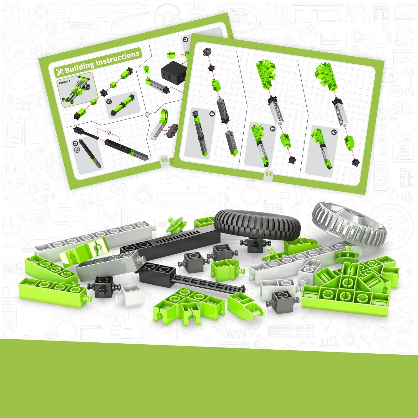 Engino Конструктор Creative Builder Motorized, 30 в 1 - Image 4