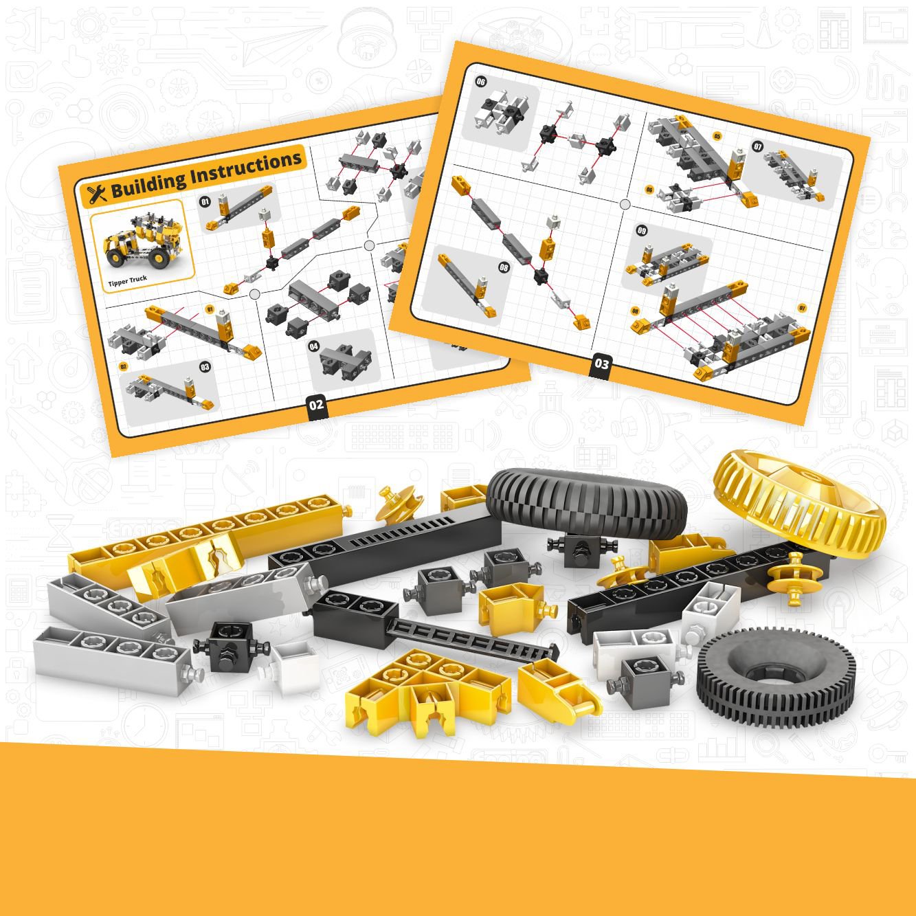 Engino Конструктор Creative Builder - Самосвал, 3 в 1 - Image 3