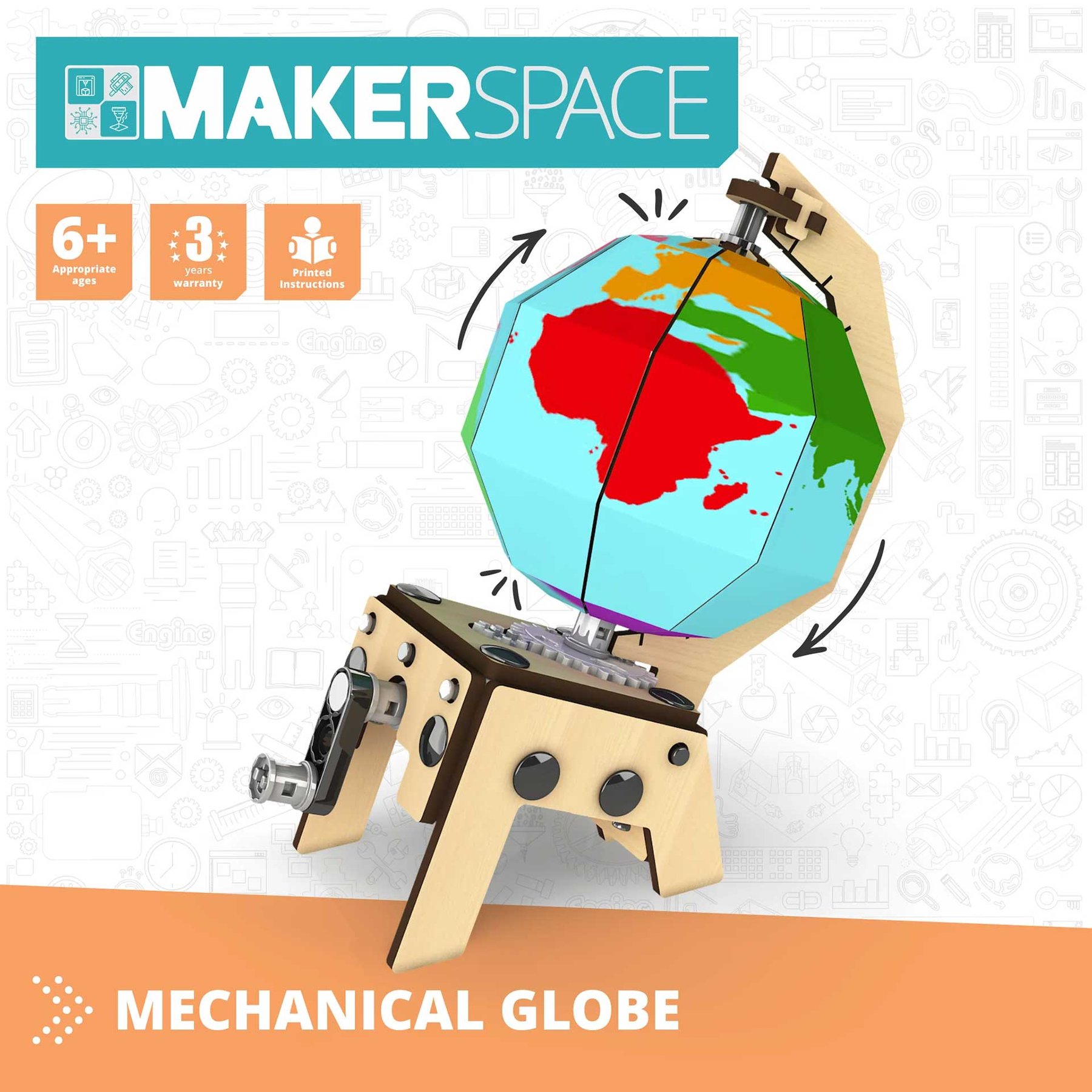 Engino Конструктор Makerspace DIY - Глобус - Image 2