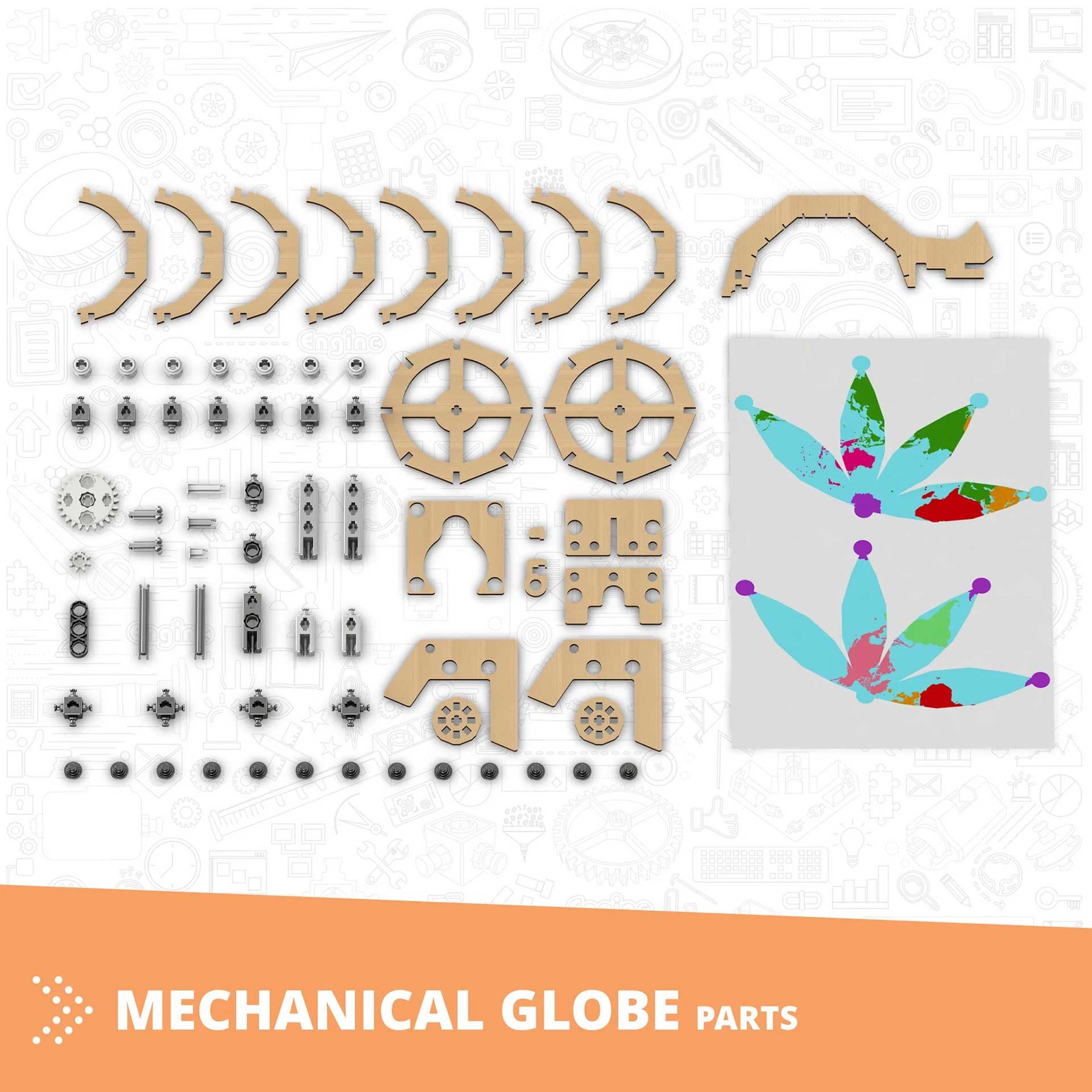 Engino Конструктор Makerspace DIY - Глобус - Image 3