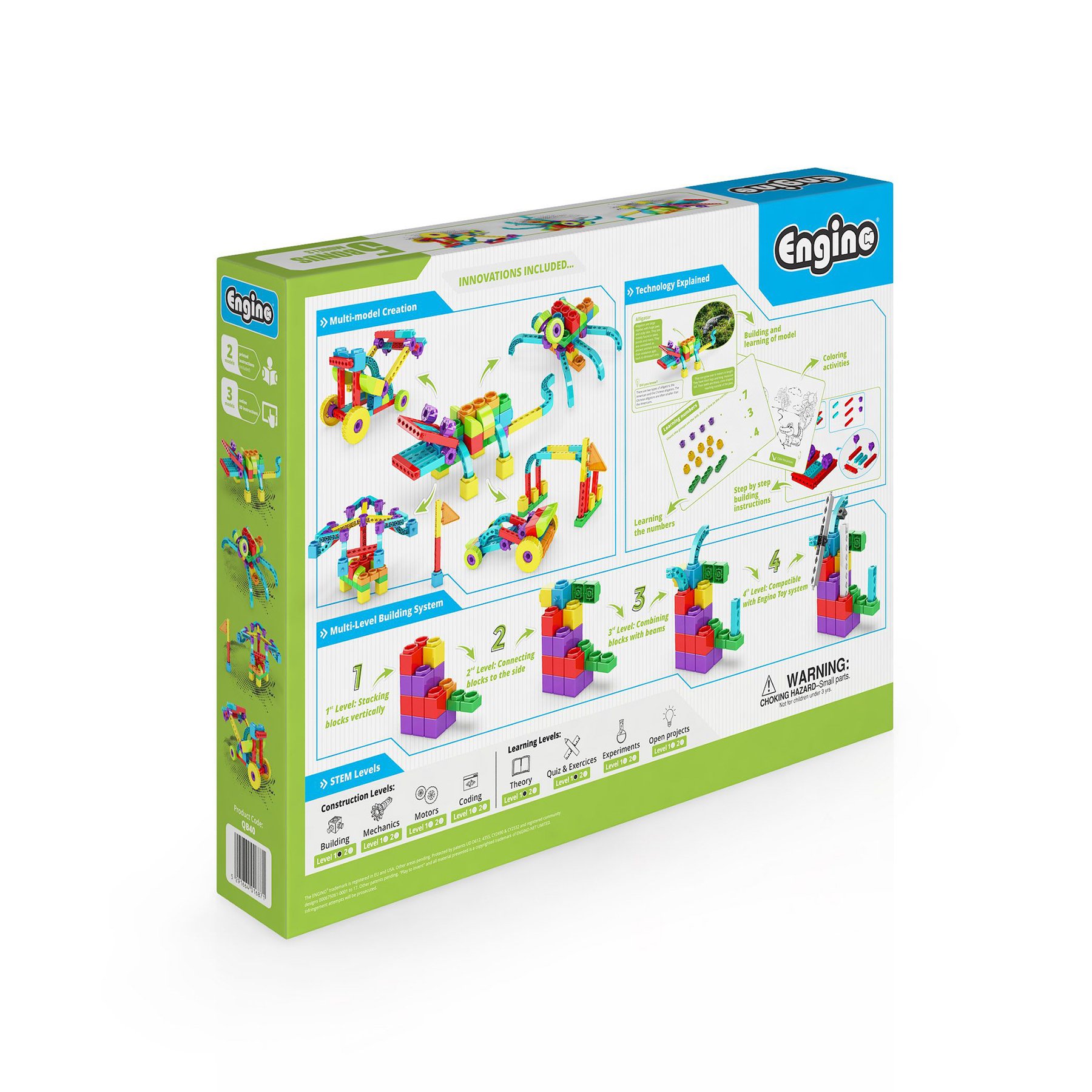 Engino Конструктор Qboidz - Aлигатор, 5 в 1 - Image 6