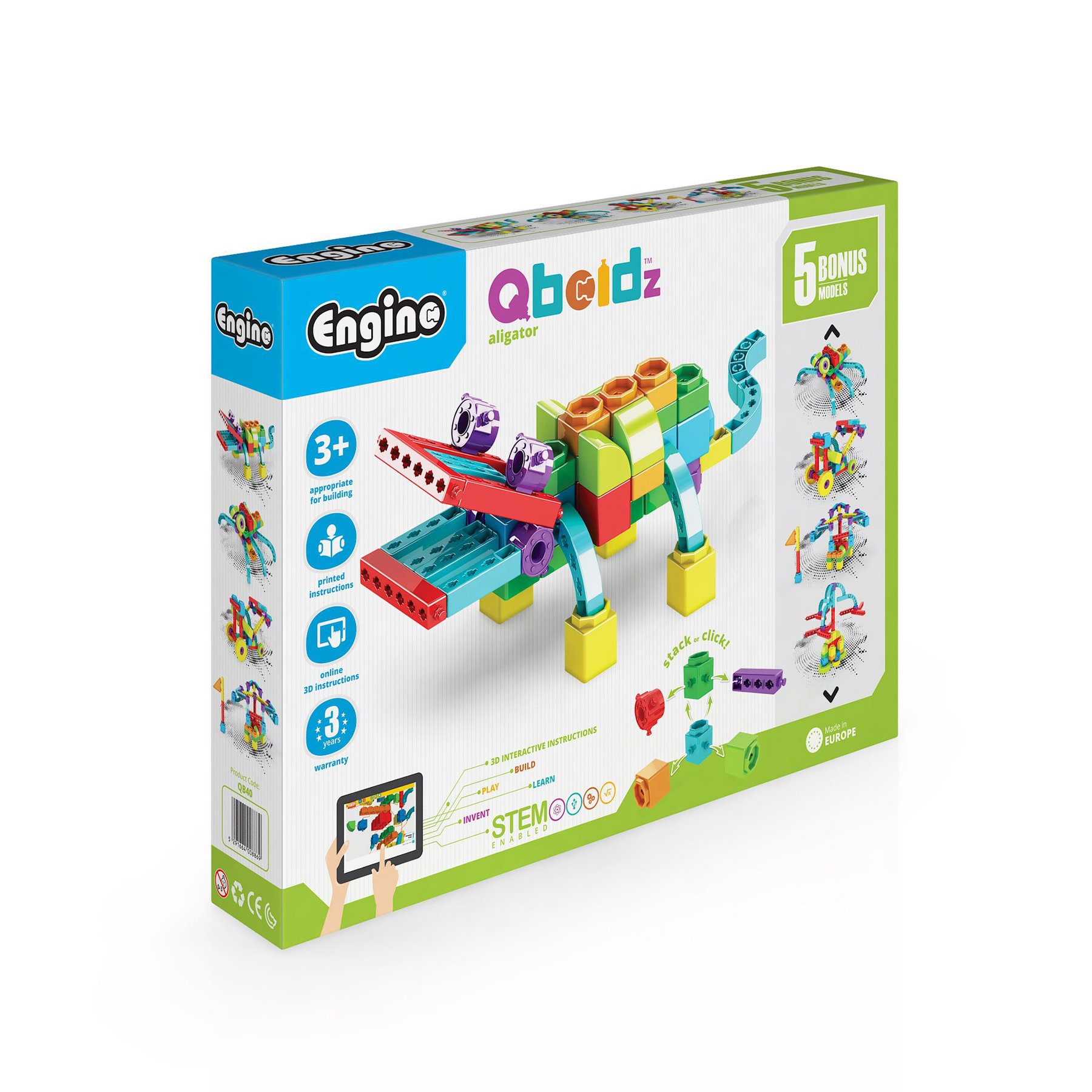 Engino Конструктор Qboidz - Aлигатор