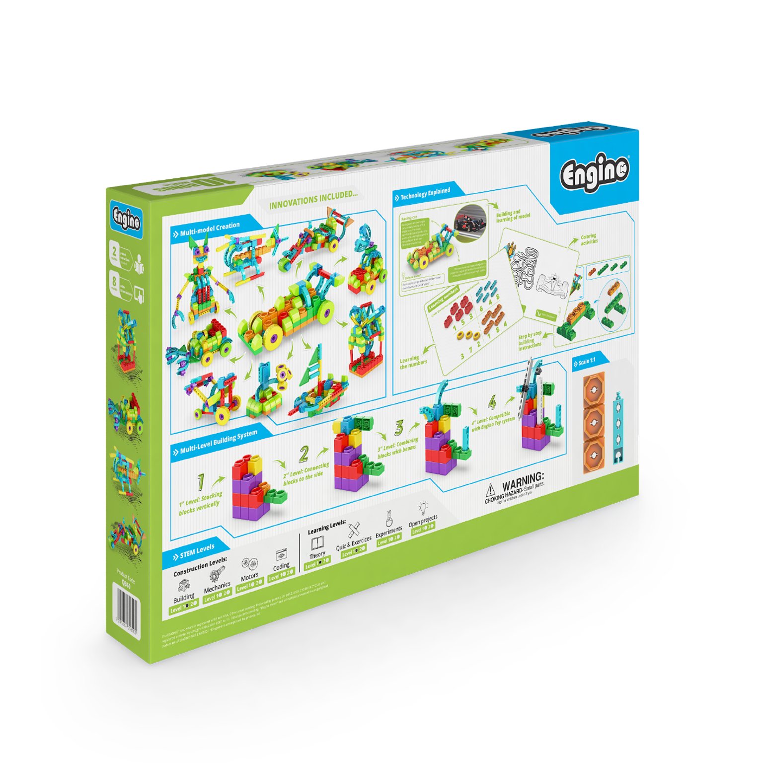 Engino Конструктор Qboidz - Състезателна кола, 10 в 1 - Image 6