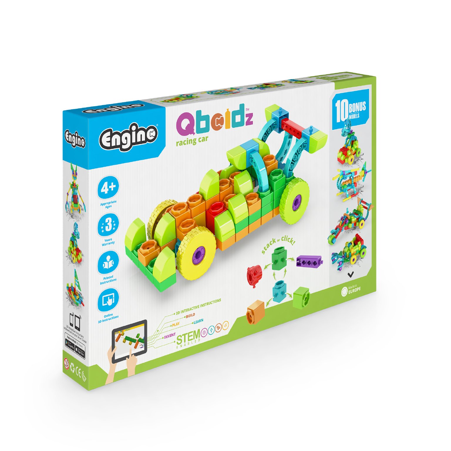 Engino Конструктор Qboidz - Състезателна кола