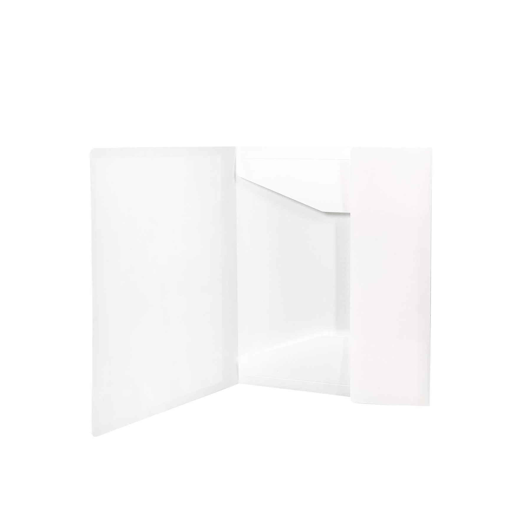 Exacompta Папка Keracover, PP, с 3 капака и ластик, бяла - Image 5