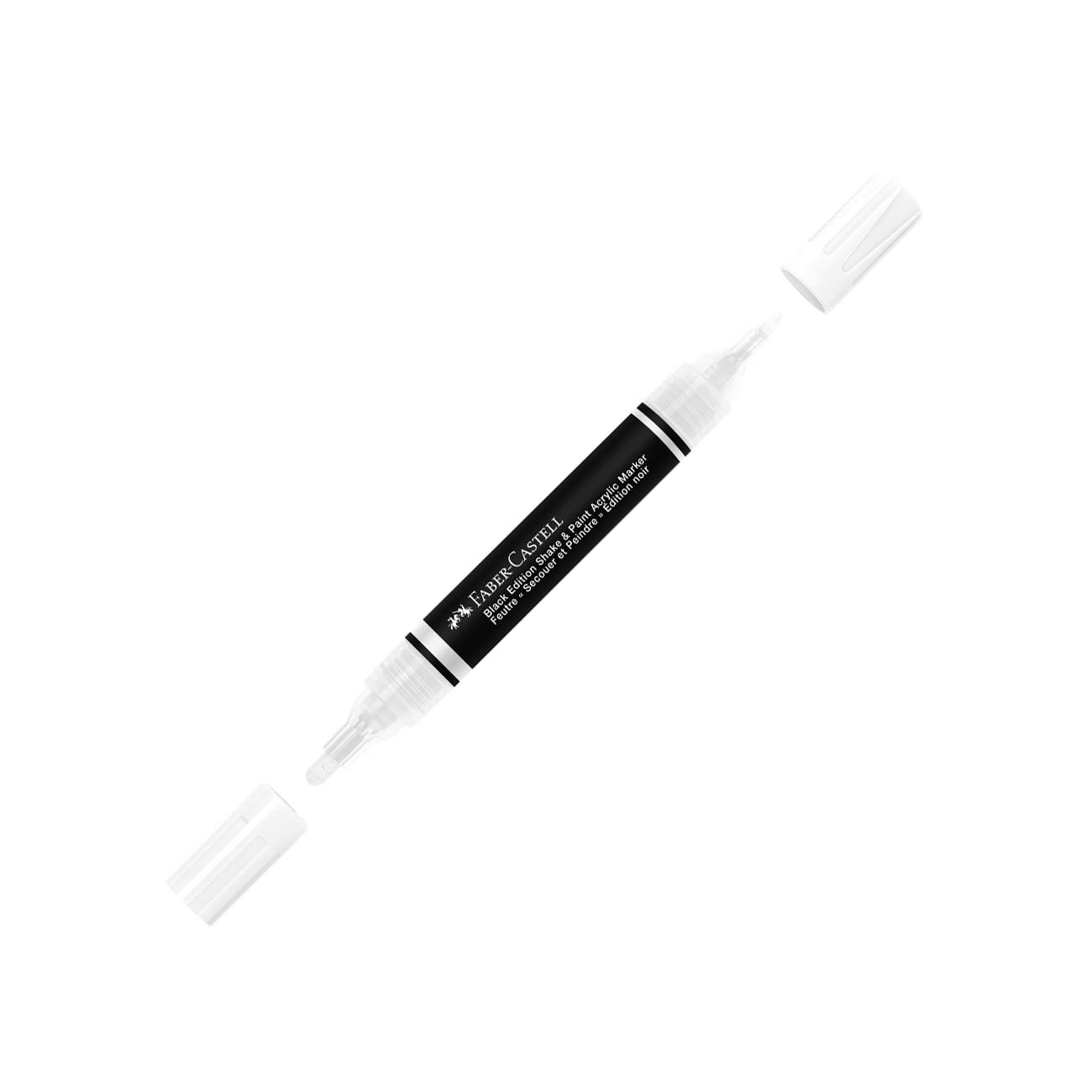 Faber-Castell Акрилен маркер Black Edition, бял - Image 3