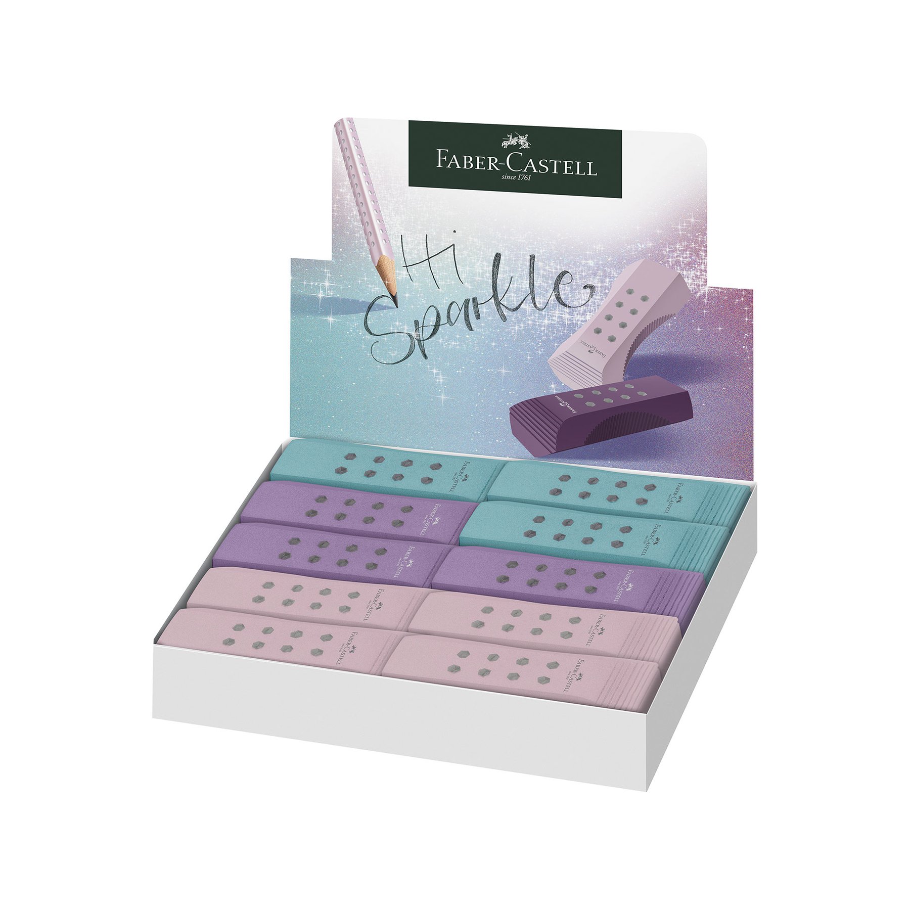 Faber-Castell Гума за молив Sparkle Rollon, асорти - Image 4