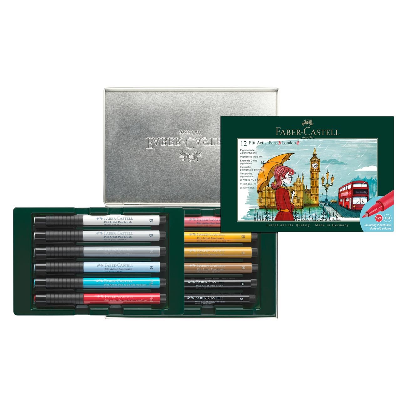 Faber-Castell Маркер Pitt Artist - London, 12 броя - Image 3