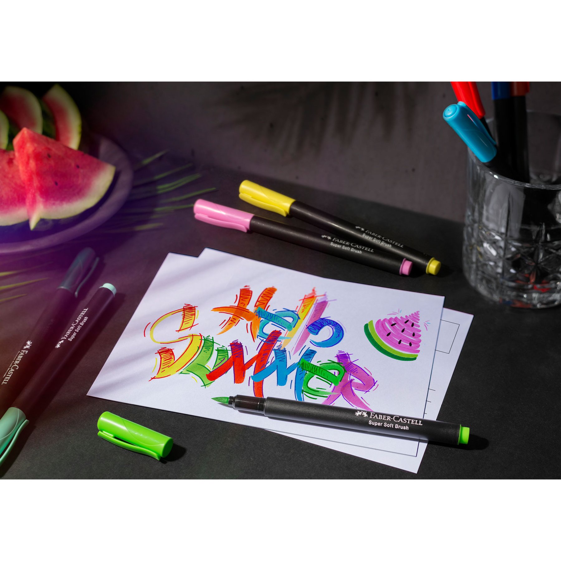 Faber-Castell Маркер-четка Black Edition, 20 цвята - Image 5