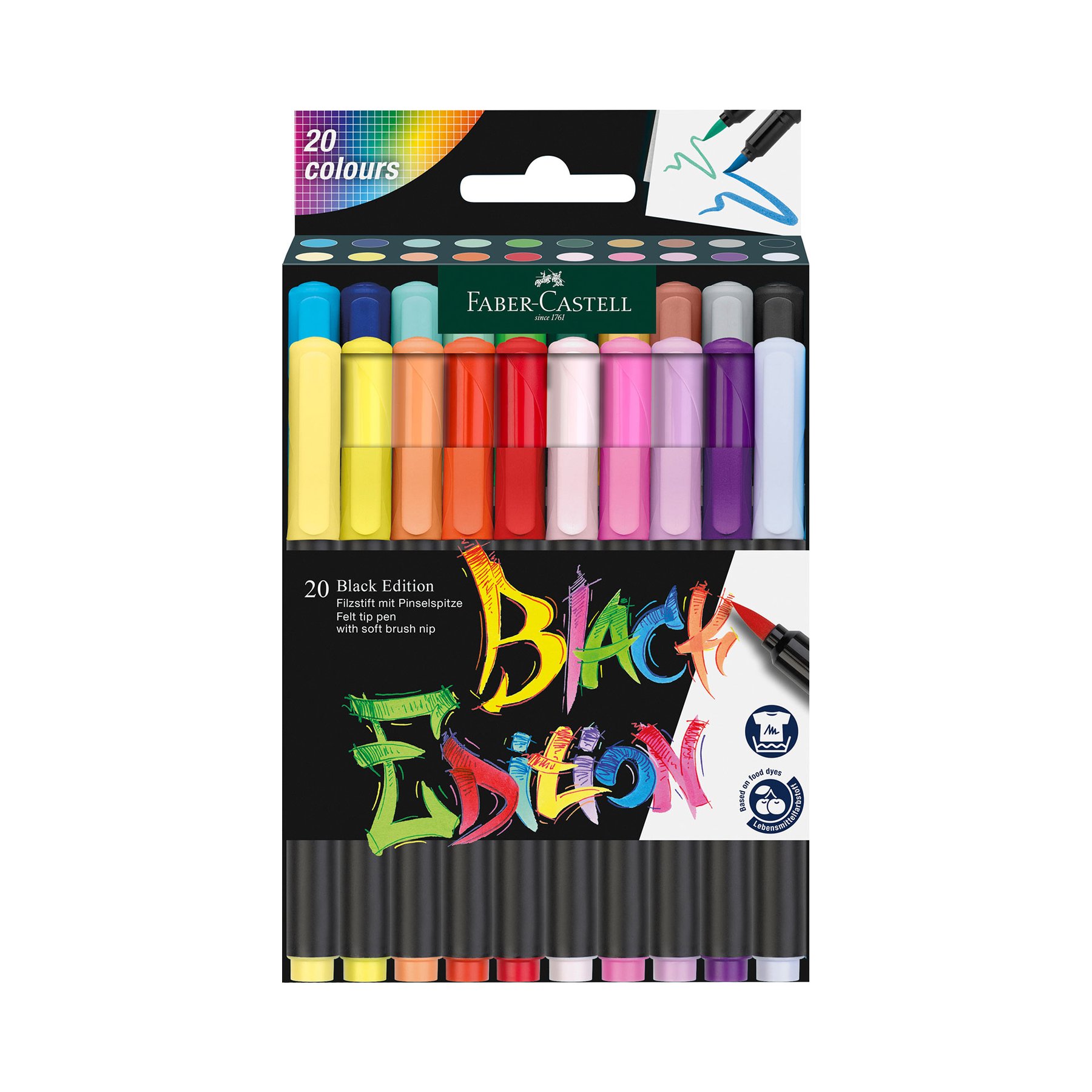 Faber-Castell Маркер-четка Black Edition
