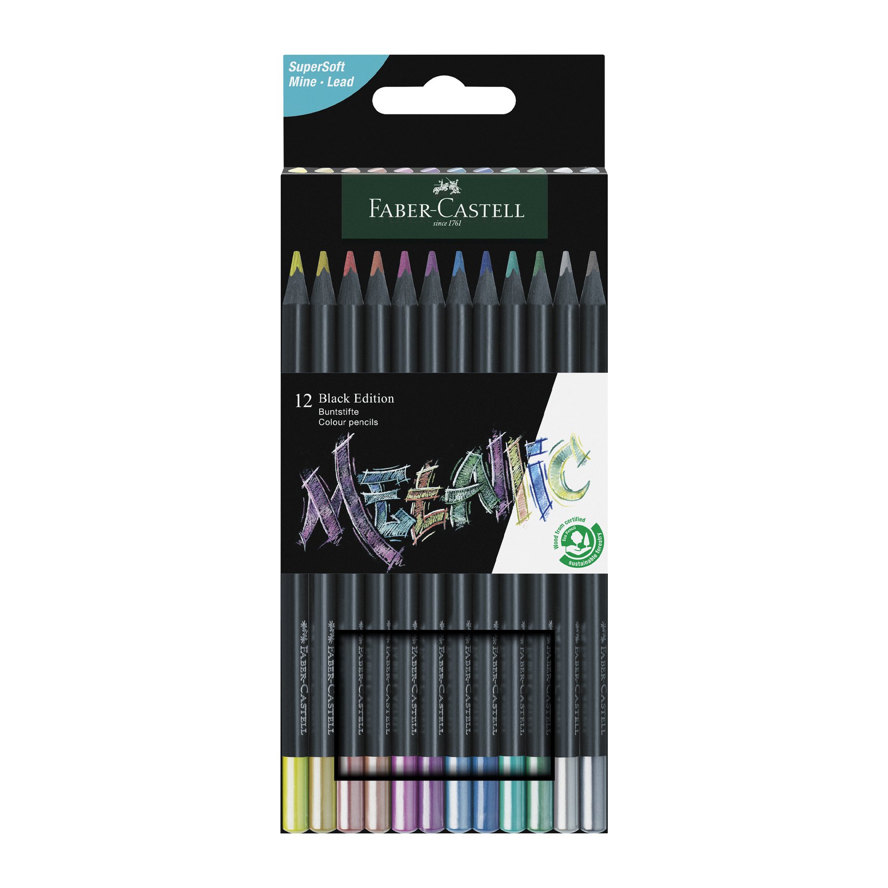 Faber-Castell Моливи Black Edition Metallic