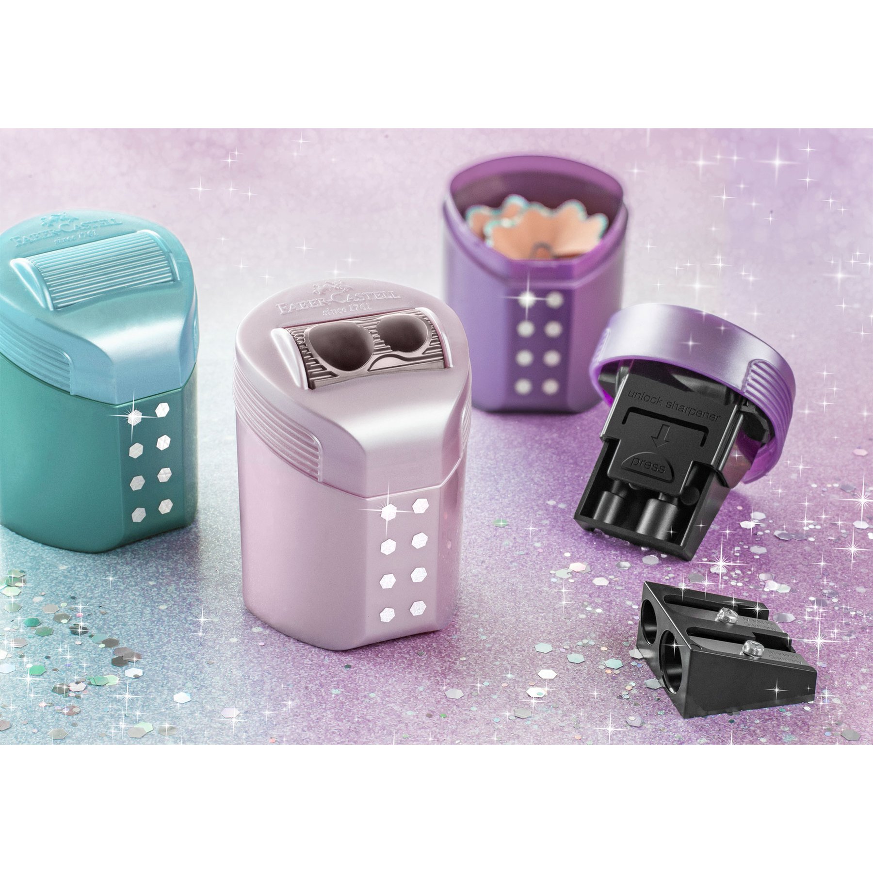Faber-Castell Острилка Sparkle Rollon, асорти - Image 5