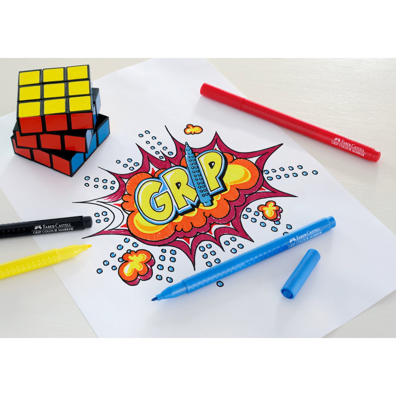 Faber-Castell Флумастери Grip, 10 цвята - Image 5