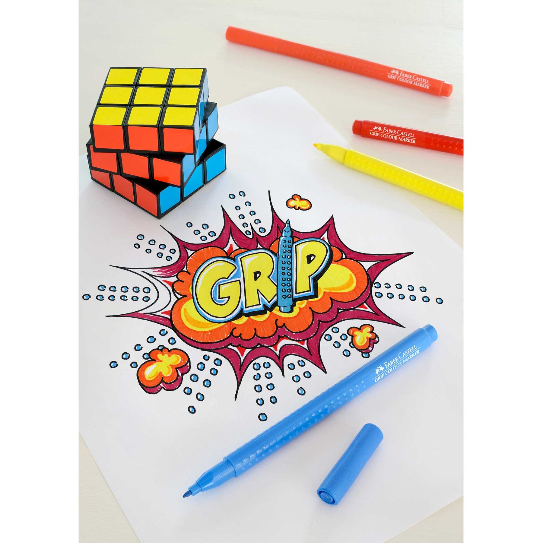 Faber-Castell Флумастери Grip, 20 цвята - Image 5