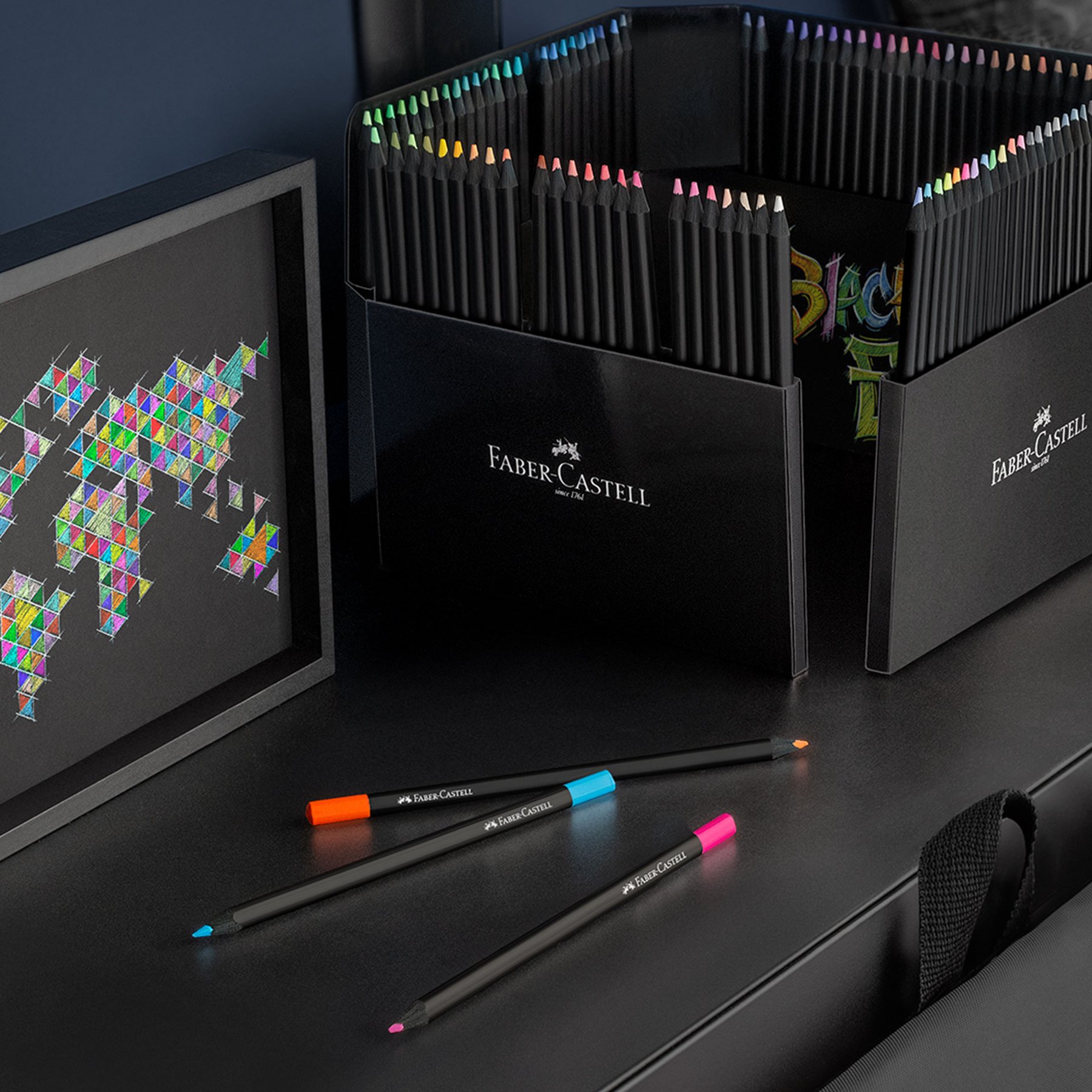 Faber-Castell Цветни моливи Black Edition, 100 цвята - Image 3
