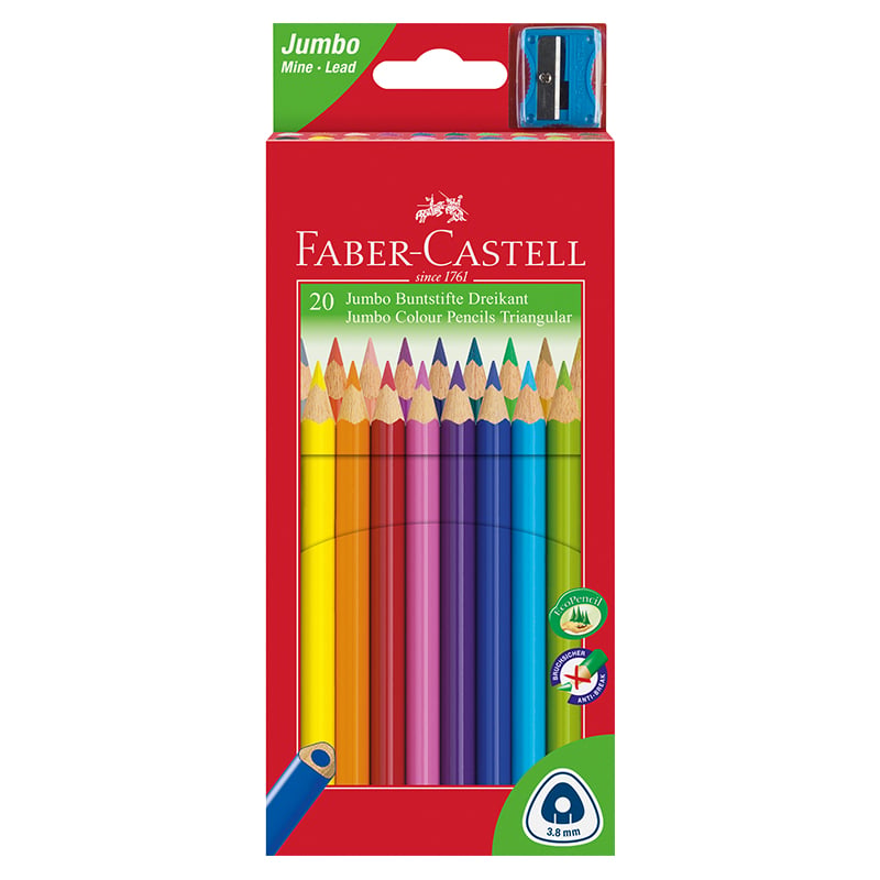 Faber-Castell Цветни моливи Triangular Jumbo
