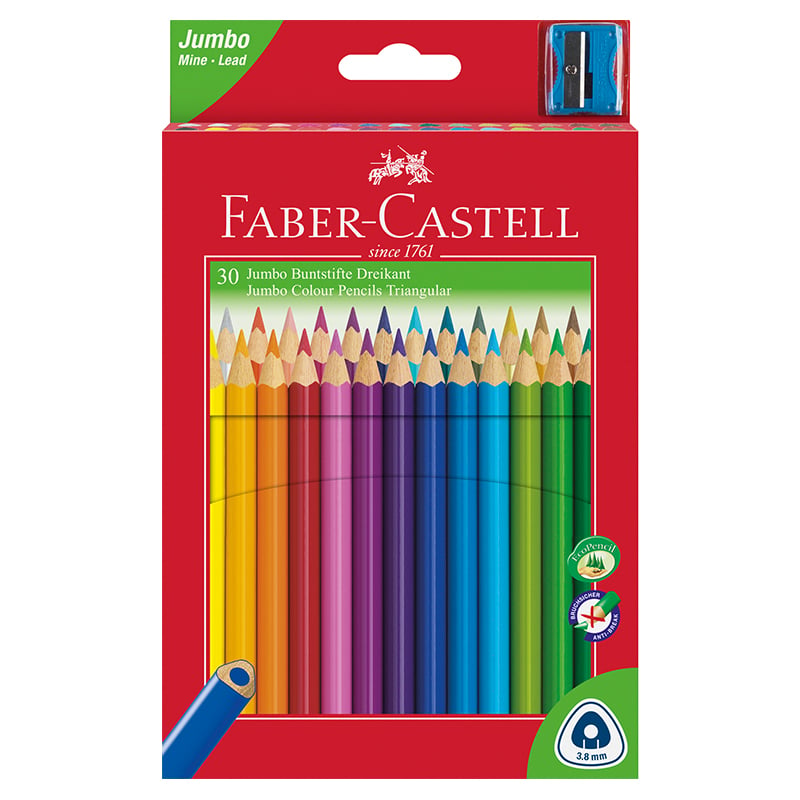 Faber-Castell Цветни моливи Triangular Jumbo