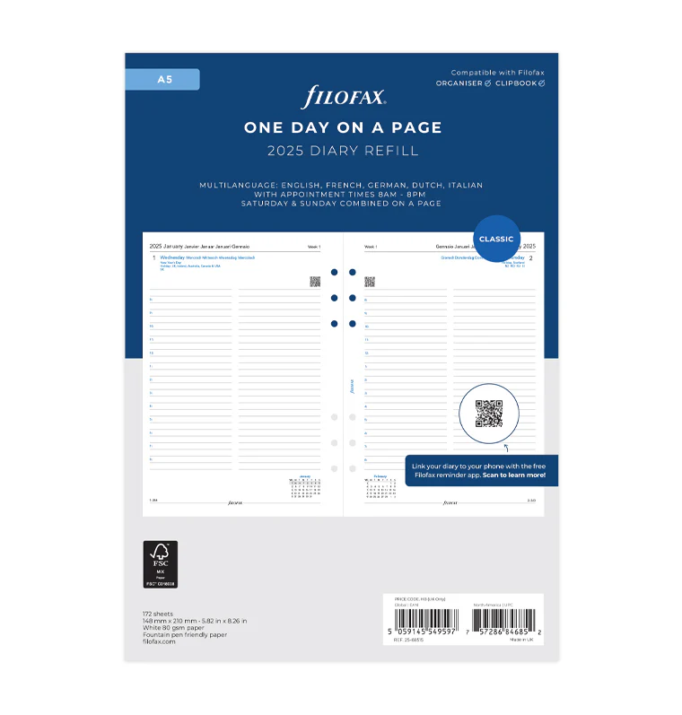 Filofax Пълнител за органайзер Classic