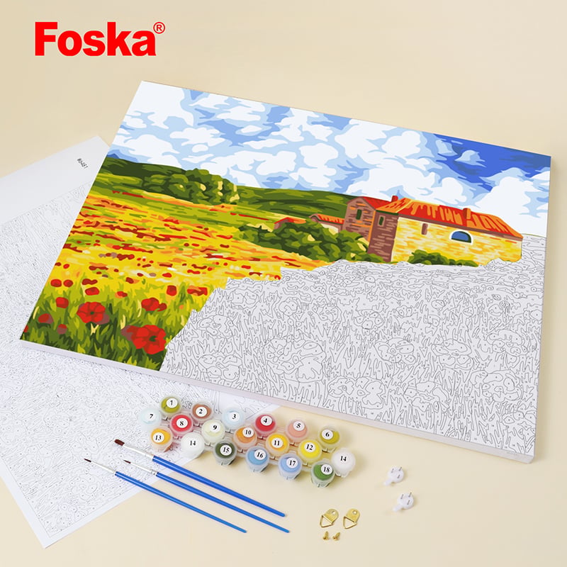 Foska Комплект рисуване по номера Художник, 40 x 50 cm - Image 4