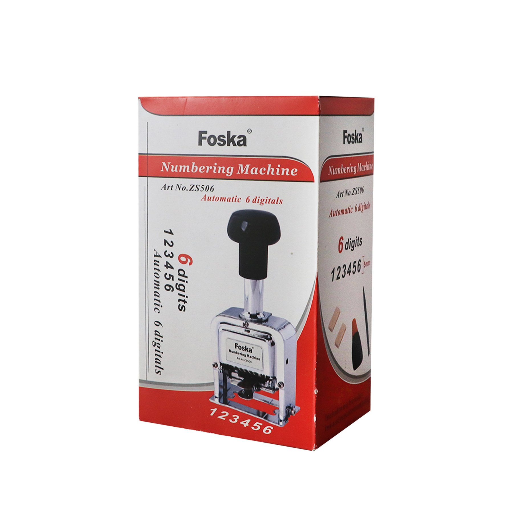 Foska Номератор, метален, автоматичен, с 6 цифри, височина 5 mm - Image 8