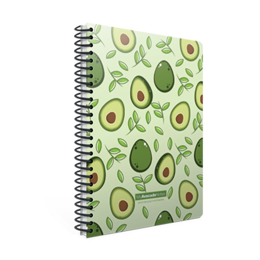 Gipta Тетрадка Avocado, бяла хартия, широки редове, със спирала, А5, 80 листа - Image 8