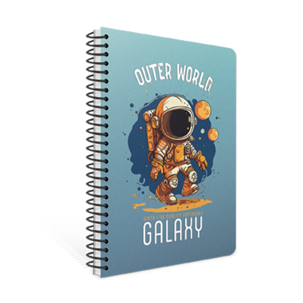 Gipta Тетрадка Galaxy, А4, бяла хартия, малки квадратчета, PP корица, със спирала, 80 листа - Image 8