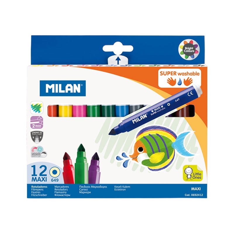 Milan Флумастери Maxi Super Washable