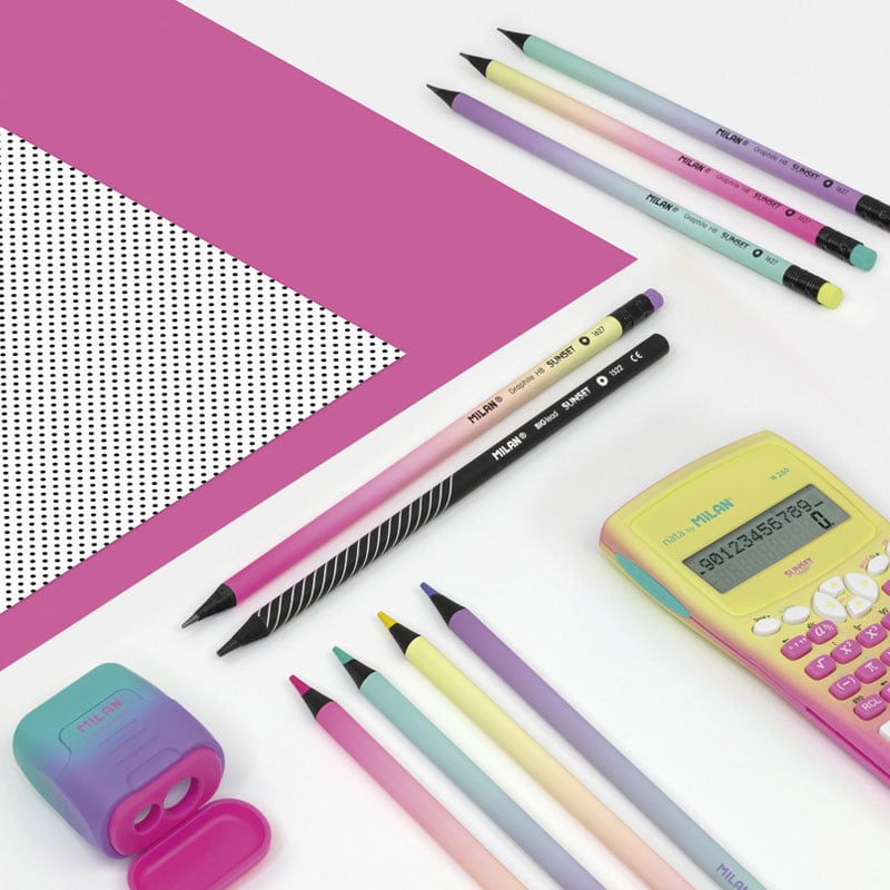 Milan Цветни моливи Sunset, 3.5 mm, 6 цвята - Image 4
