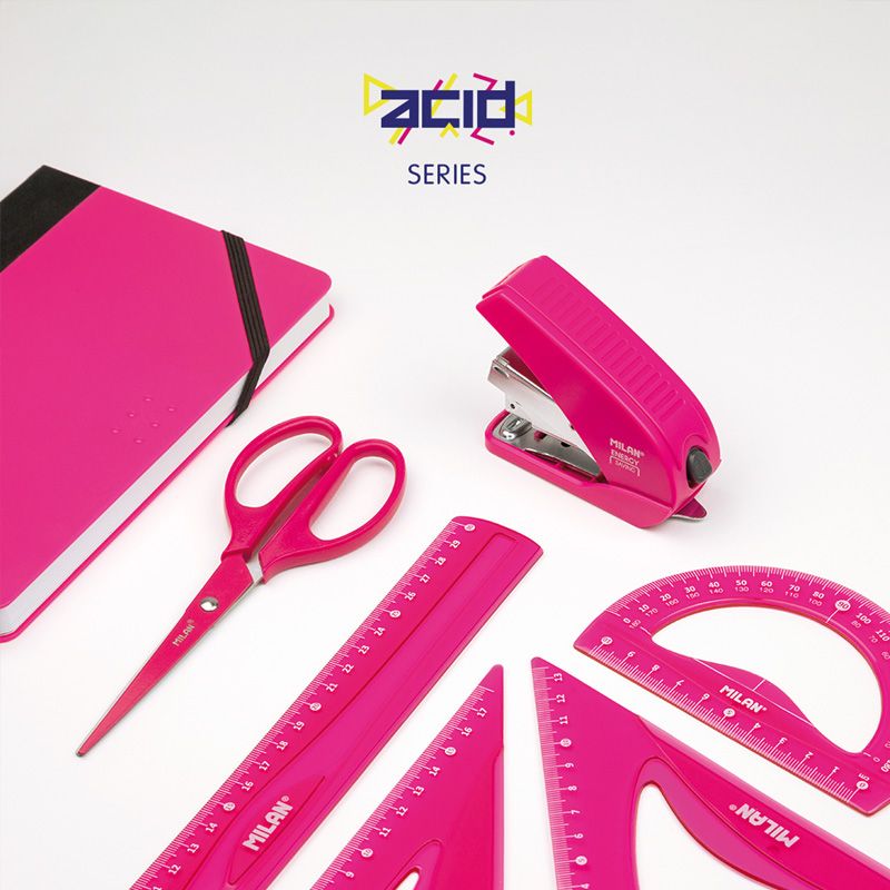 Milan Чертожен комплект Acid Flex & Resistant, 4 части, розов - Image 4