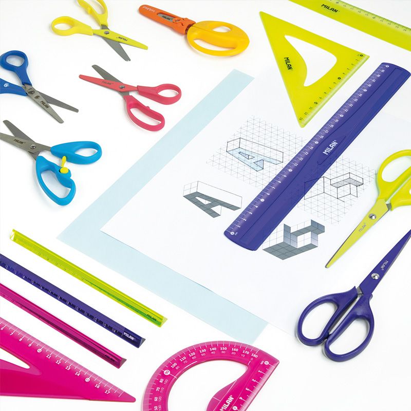 Milan Чертожен комплект Acid Flex & Resistant, 4 части, розов - Image 5