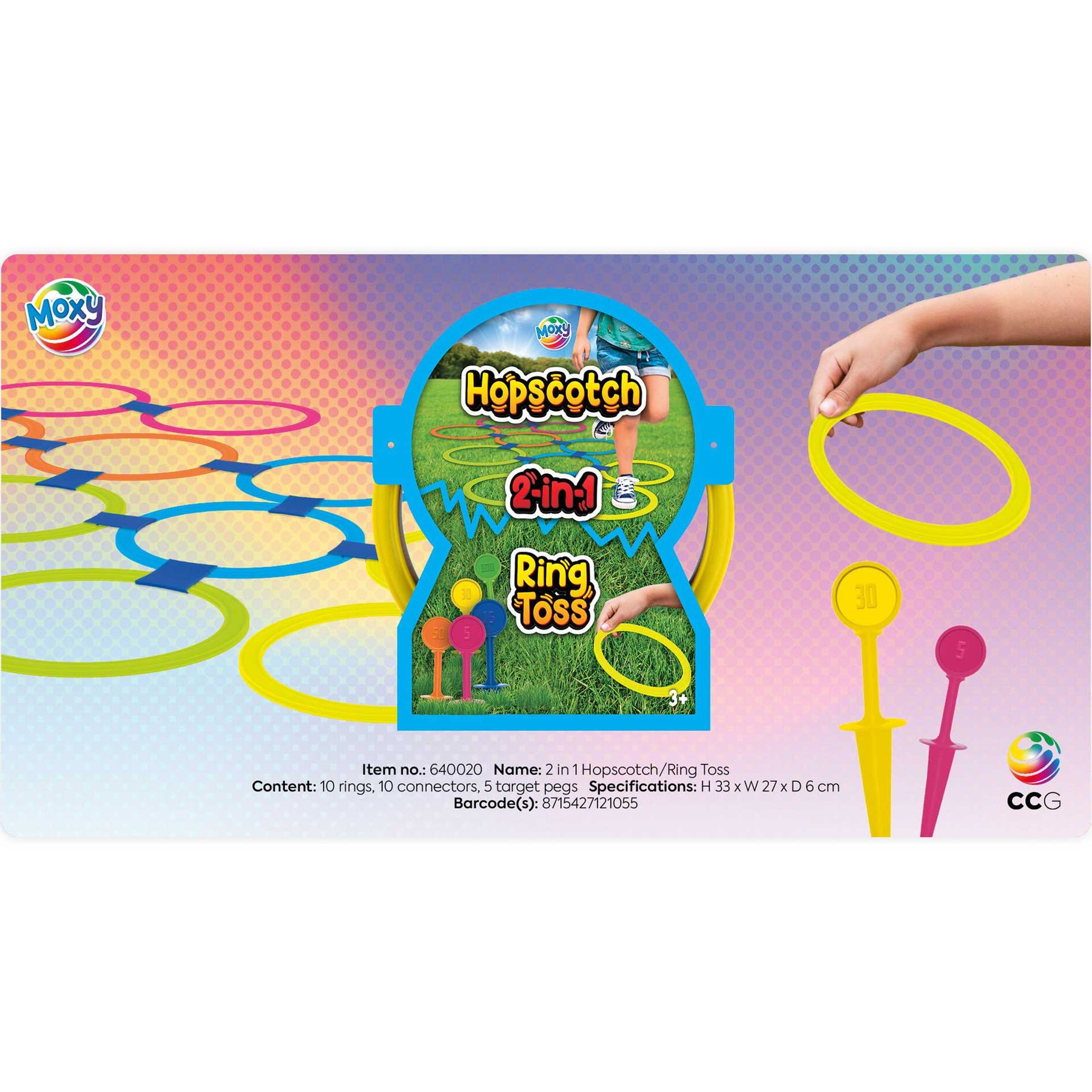 Moxy Игра 2 в 1, хвърляне в цел и дама - Image 3