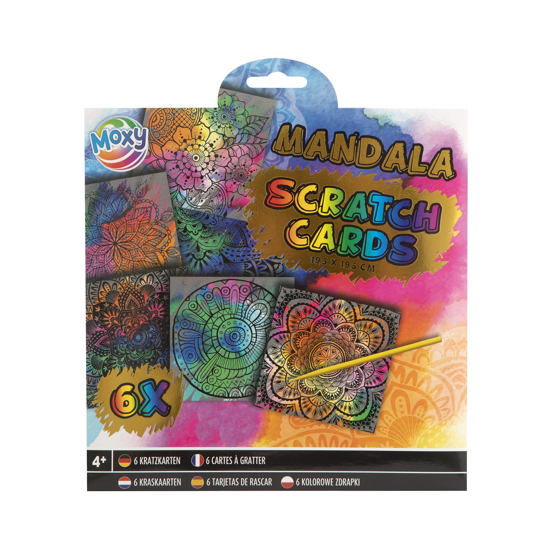 Moxy Карти за издраскване Мандала