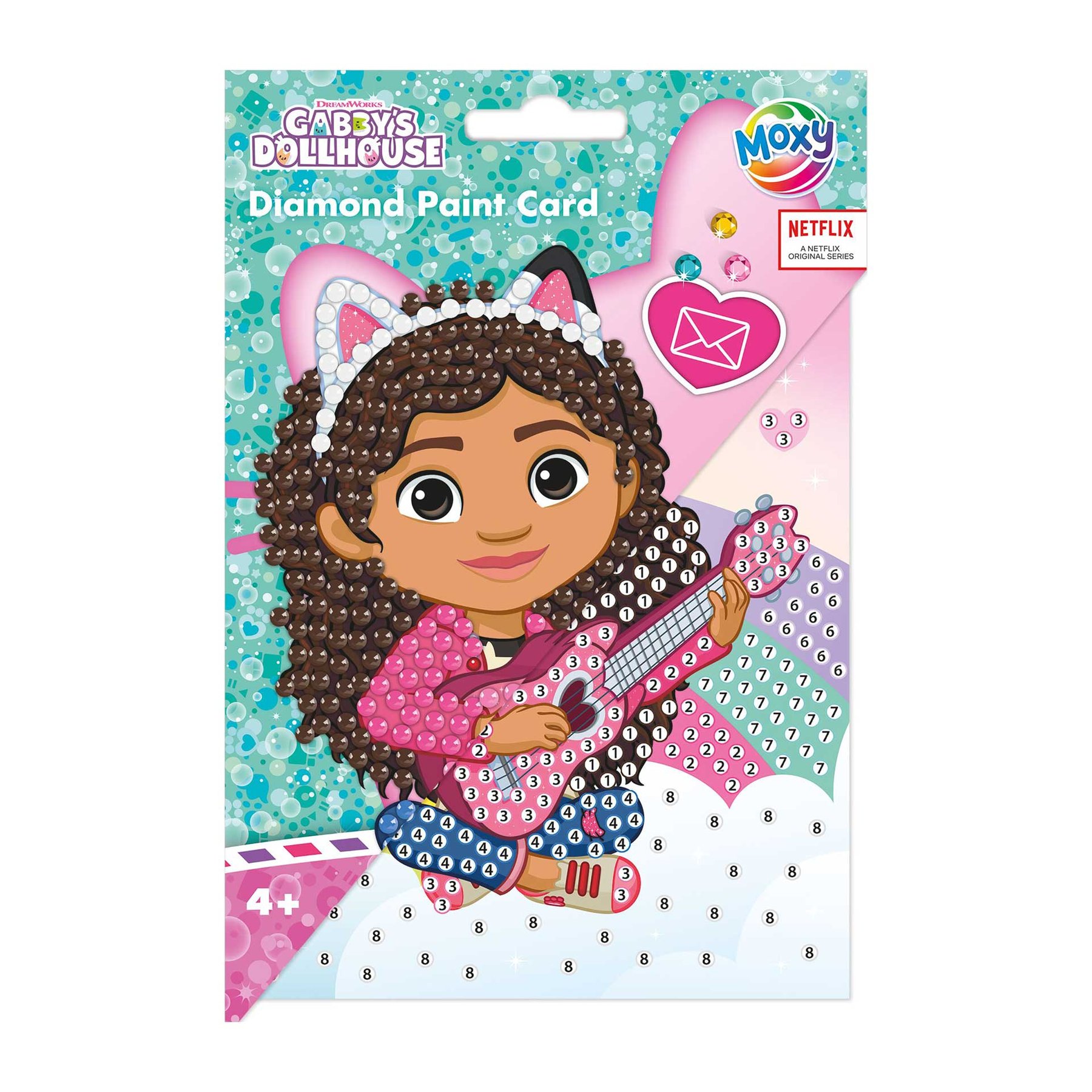 Moxy Картичка за рисуване с мъниста Gabby's Dollhouse