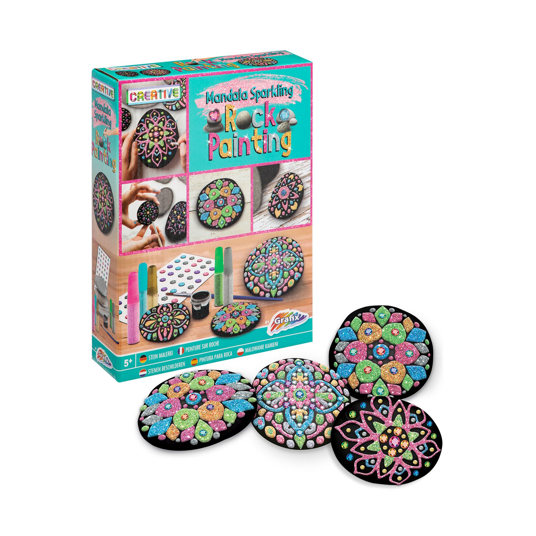 Moxy Комплект за рисуване на Мандала камъни - Image 3