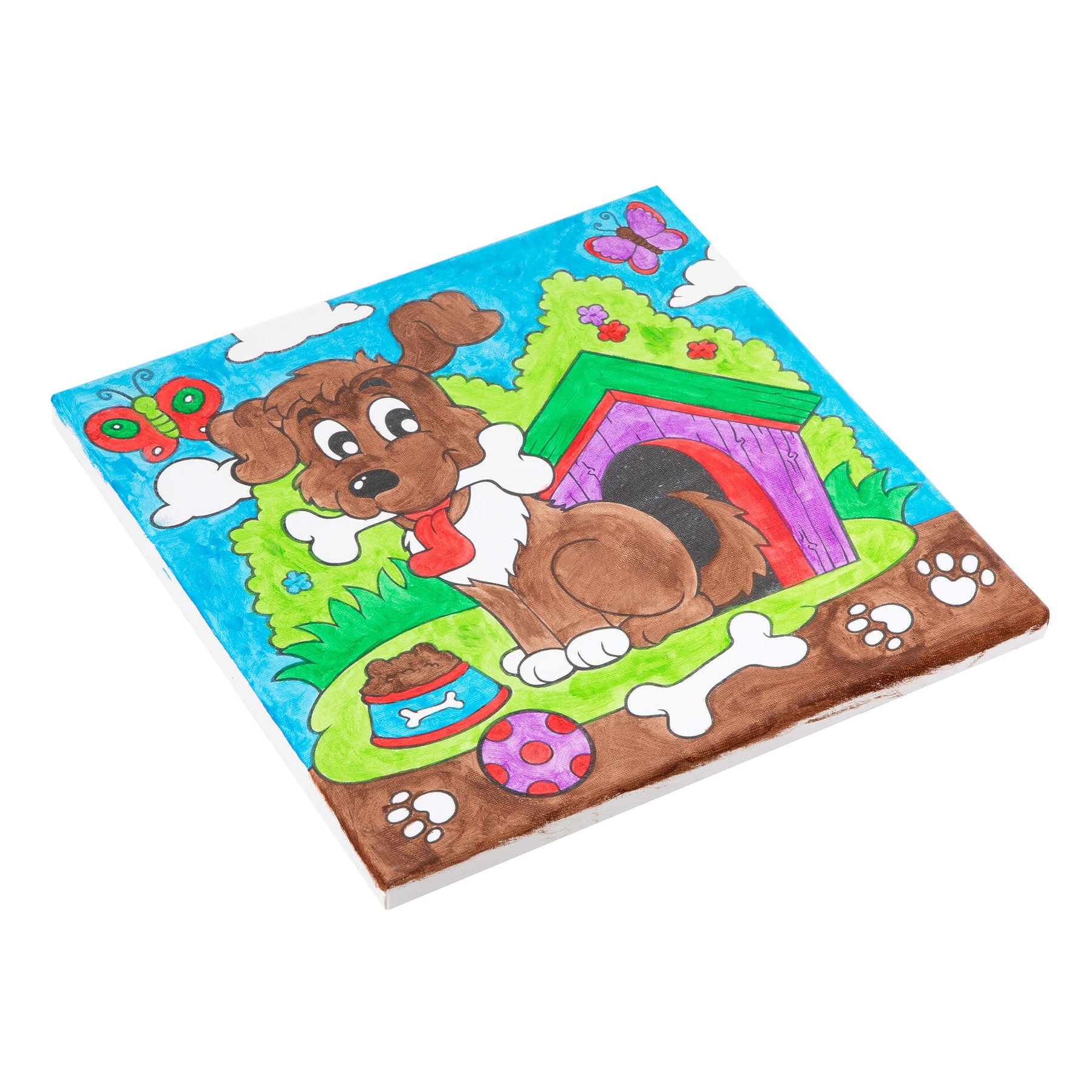 Moxy Комплект рисуване по номера Куче, с 6 бои и 2 четки - Image 4