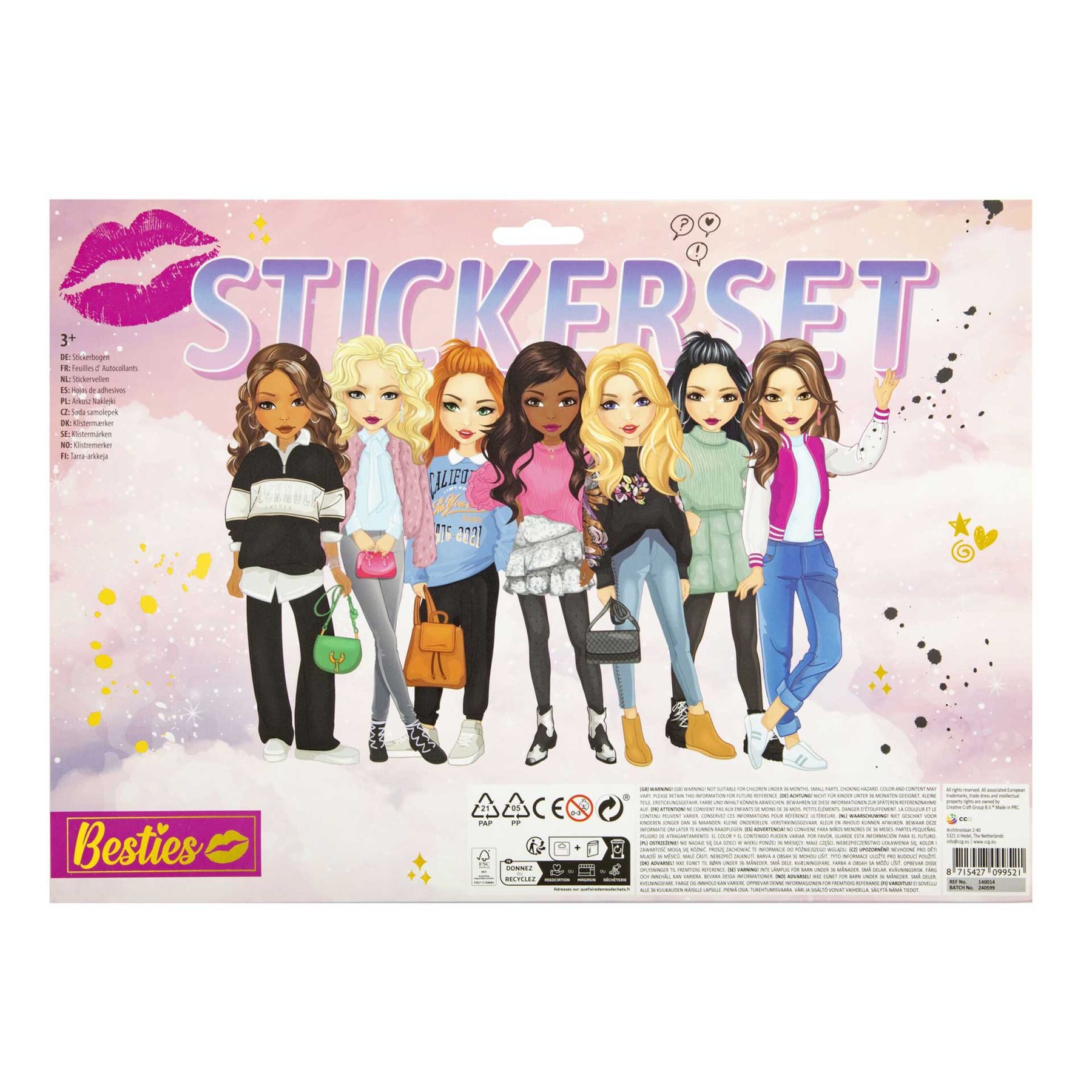 Moxy Комплект стикери Besties