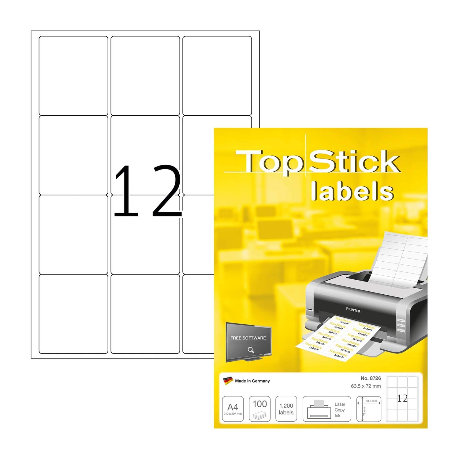 Top Stick Самозалепващи се етикети