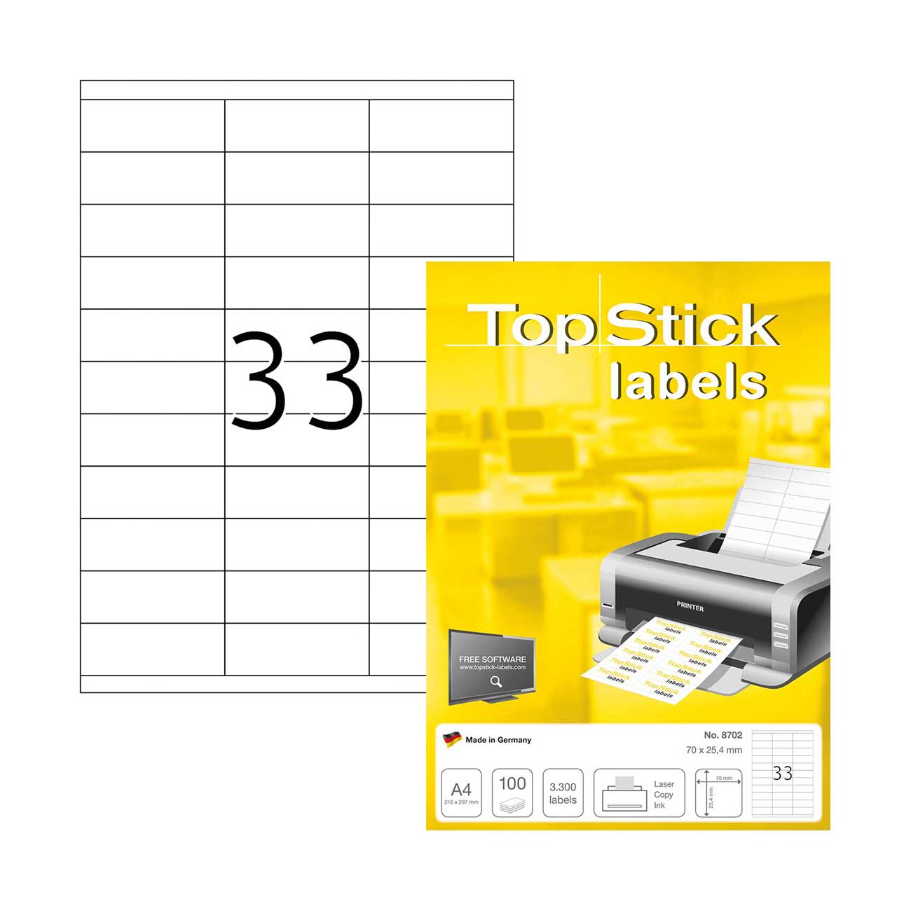 Top Stick Самозалепващи се етикети