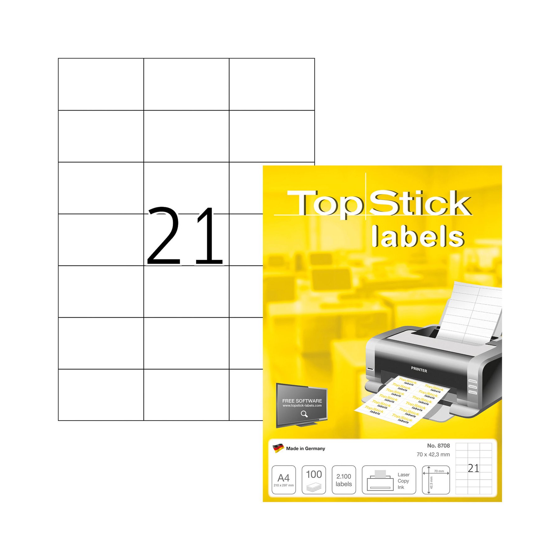 Top Stick Самозалепващи се етикети