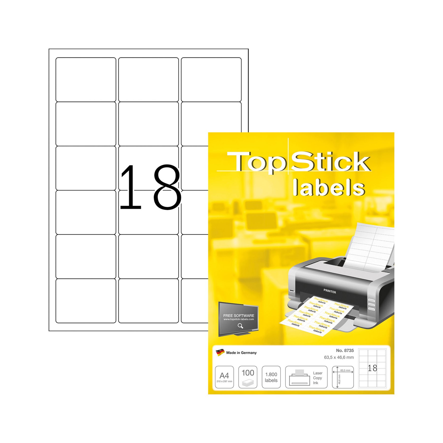 Top Stick Самозалепващи се етикети