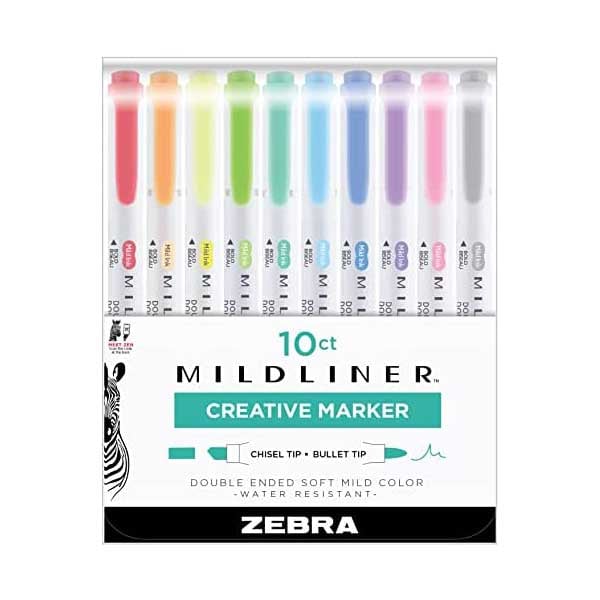 Zebra Текст маркер Mildliner 10PK Zebra Текст маркер Mildliner 10PK