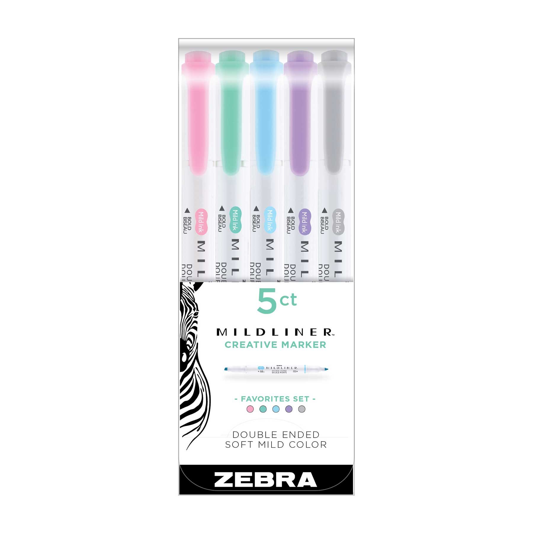 Zebra Текст маркер Mildliner Favorites