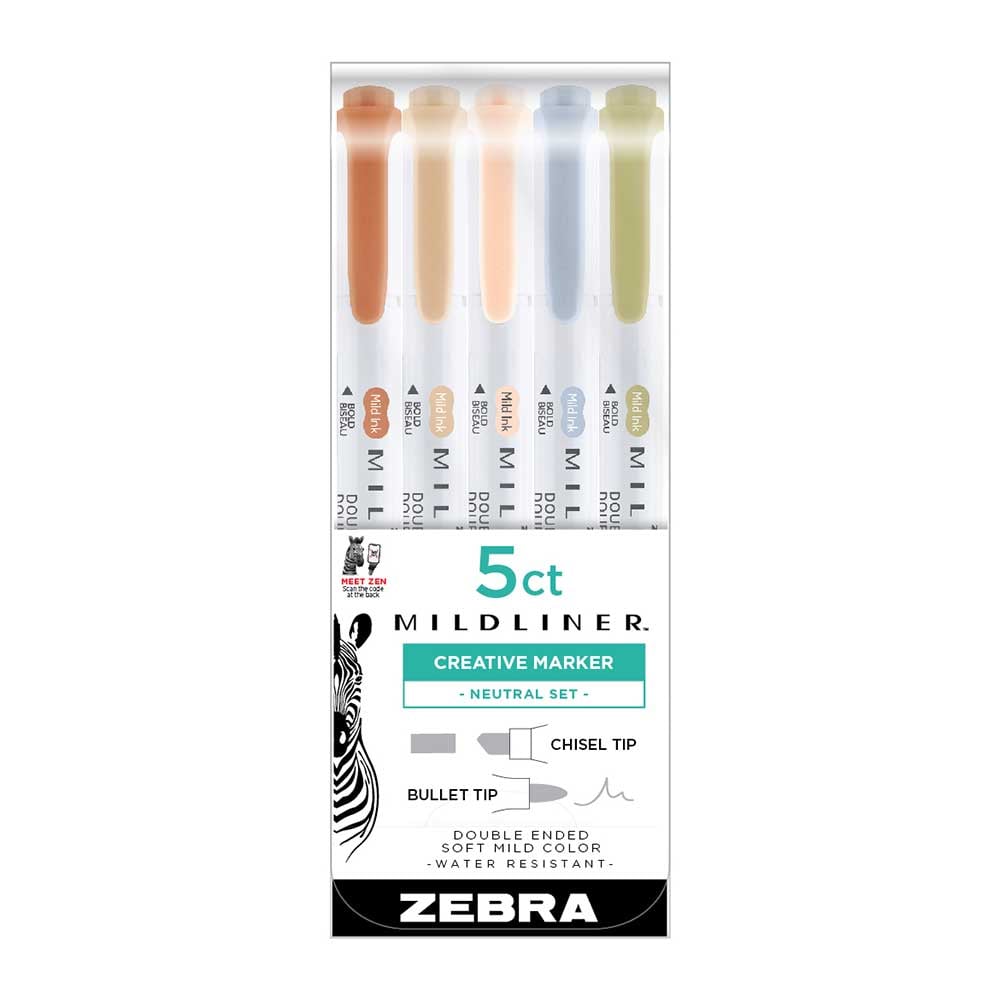 Zebra Текст маркер Mildliner Neutral