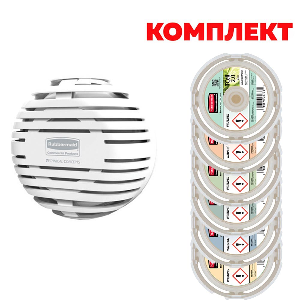 Диспенсър за ароматизатор Rubbermaid TCell 2.0