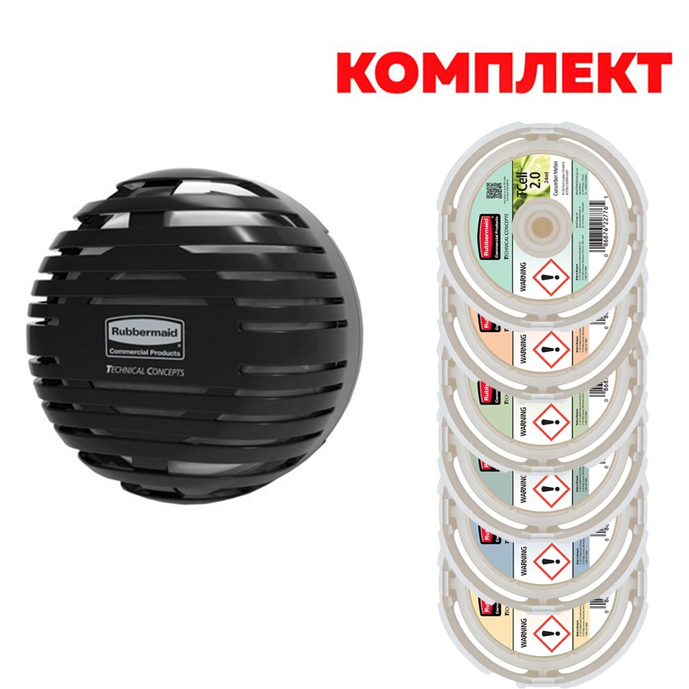 Диспенсър за ароматизатор Rubbermaid TCell 2.0
