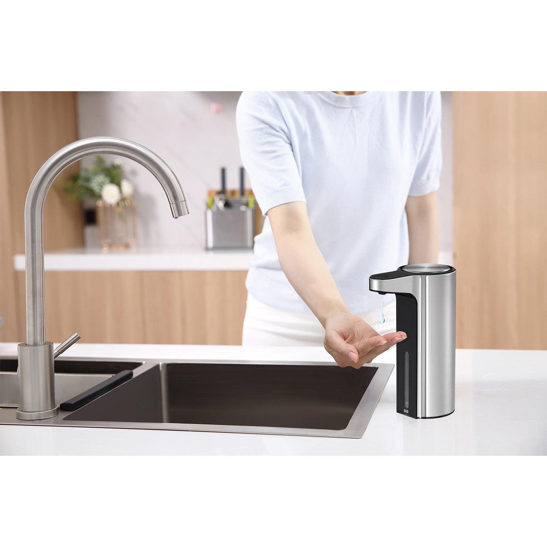 Диспенсър за течен сапун Eko Aroma Smart, сензорен, 250 ml - Image 6